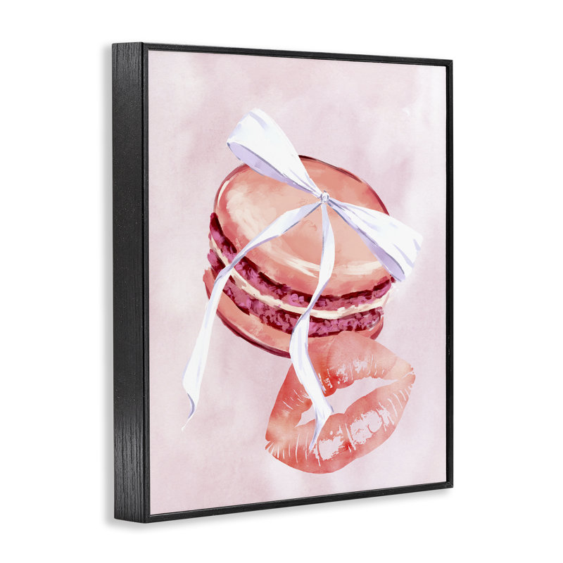«Glam Macaron Dessert Art» par Ziwei Li, Giclée encadrée noir minuit, H 20 po x l 16 po
