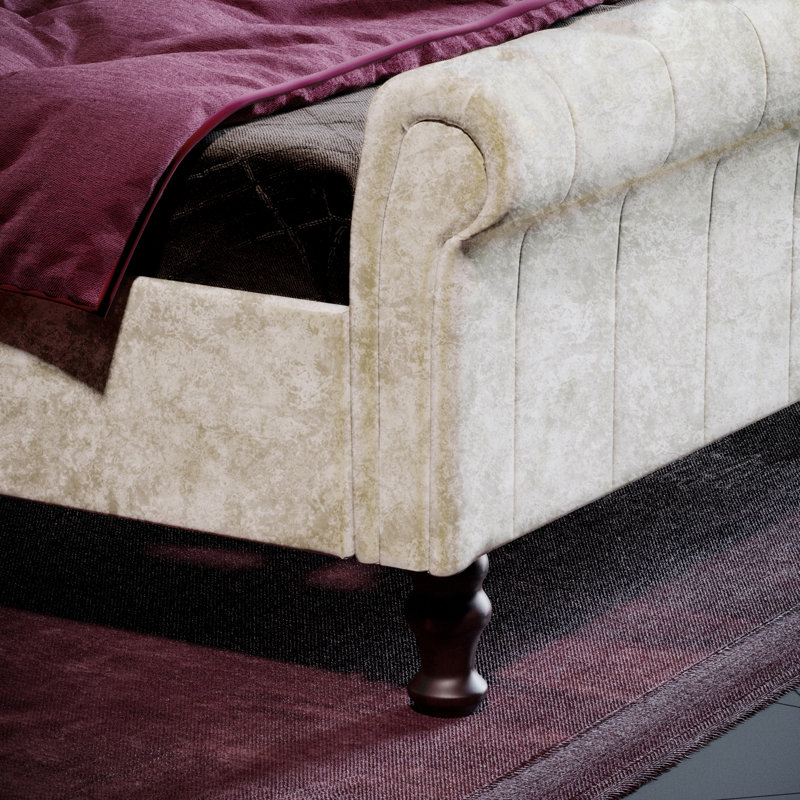 Barr Upholstered Bed, Oyster, Kingsize (5')