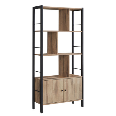 Jazmyne 154.5 cm H x 74 cm W Steel Standard Bookcase