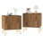 Fluted Nightstand With 2 Drawers-1828503700