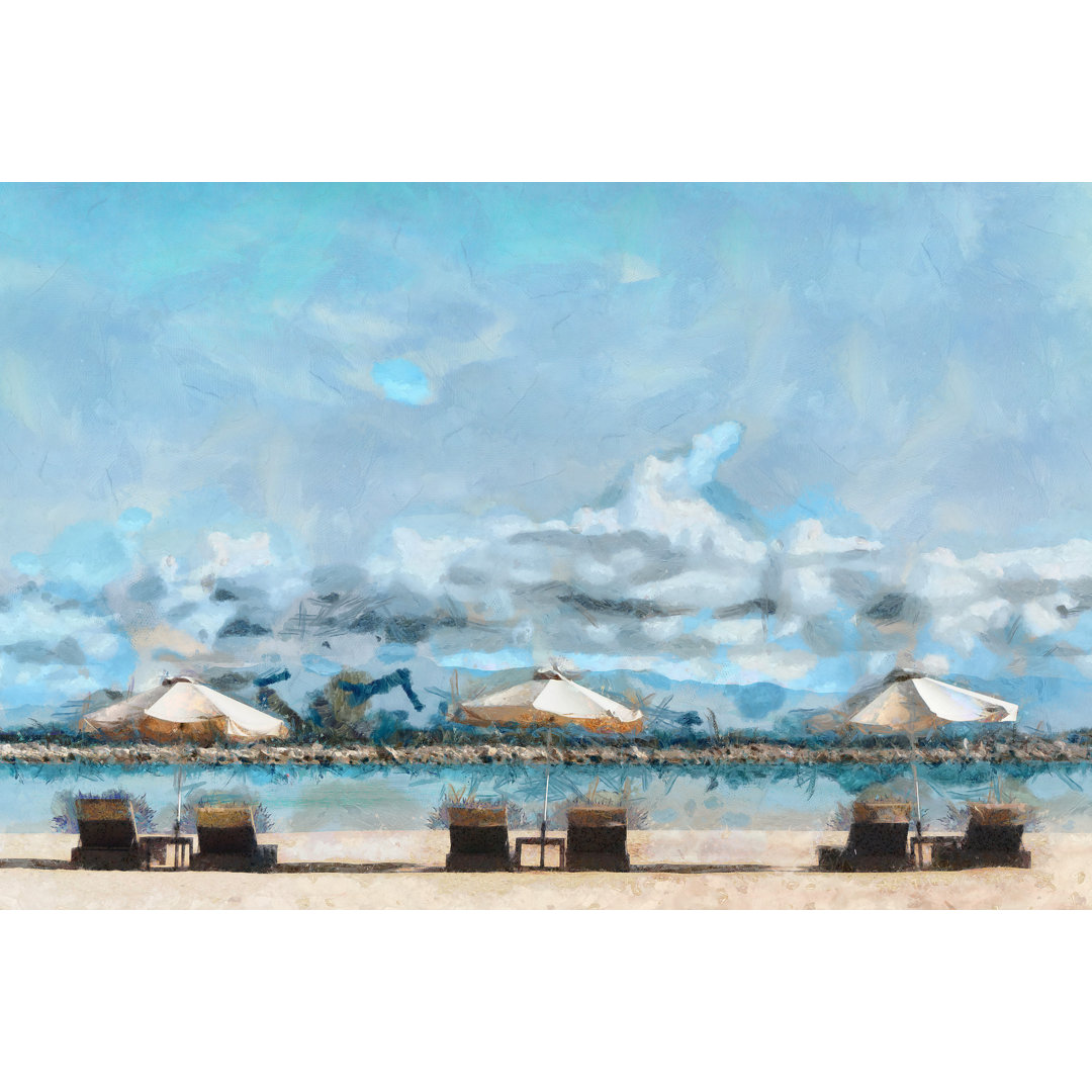 Painted Beach Umbrellas