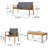 Solid Outdoor Seating Collection - , Chairs, Table Practical Chat Furniture &