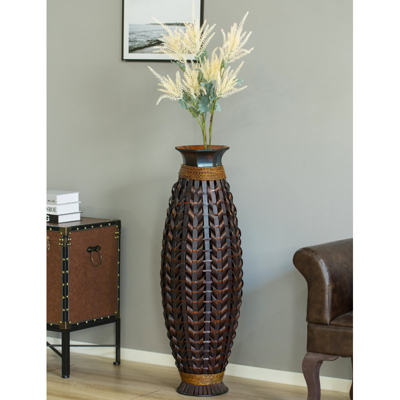 Alburnett Wood Floor Vase