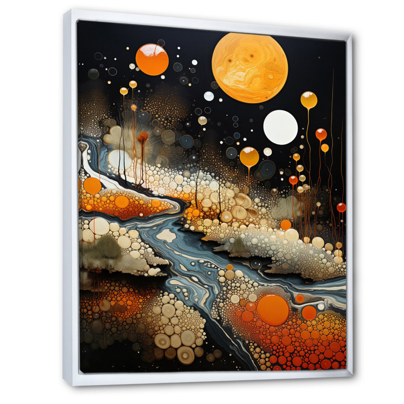 Collage Geyser Geotheral Wonders II sur toile, H 20 po x l 12 po x P 1 po, Cadre flottant blanc