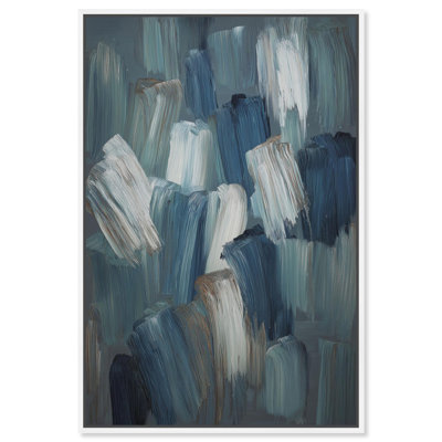 Riptide II Blue Art Canvas Print by Art Remedy