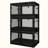 3 Pack Stackable Folding Storage Closet with Lid