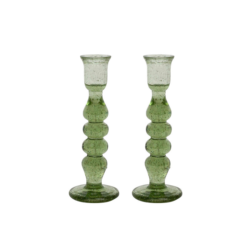 Provence Candlestick, 7" H x 2.5" W x 2.5" D, Basil