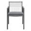 2 fauteuils d'extérieur - construction en aluminium + corde pour patio, cour, bord de piscine, coussin de balcon inclus