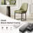 Modern Upholstered Metal Frame Side Dining Chair-1973325522