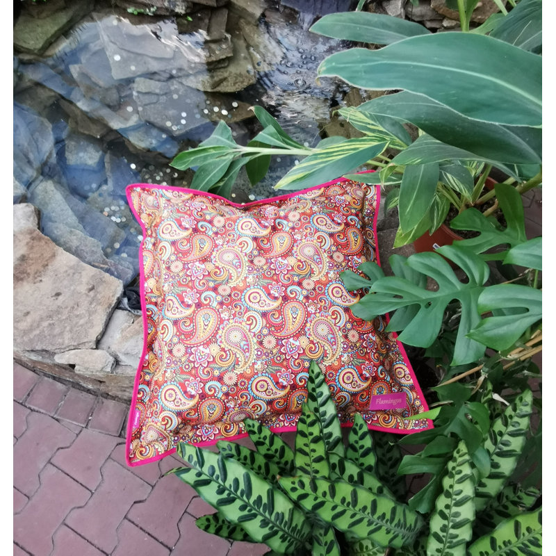 Indoor / Outdoor Paisley Square Throw Cushion