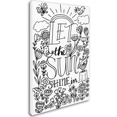 «Let the Sun Shine» par Arzel, impression sur toile tendue