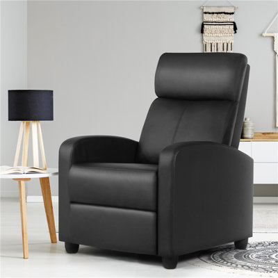 Mcghee 27" Wide Recliner Chair, Compact Reclining Chair with Comfortable Seating for Living Room, Bedroom and Home Relaxation Use