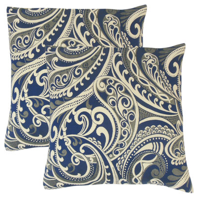 Milano Damask Feather Reversible Throw Pillow