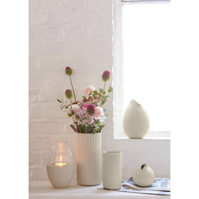 Vase de table en porcelaine 6,3 po Sumehra, Naturel