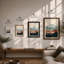 Mountains At Dusk Minimalist - Print-633064343-633064342