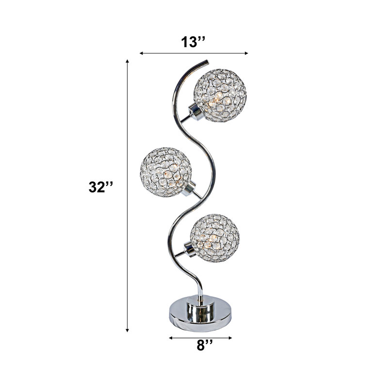 Elegant Crystal Globe Table Lamp