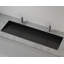 Lavabo de salle de bain encastré en résine 48 po x 16,1 po Badeloft UB-04-XL-MBLK-138194158