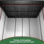 10 pi. L 8 pi. D Remise de rangement en plastique avec plancher