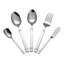 Lorren Home Trends 45 Piece Stainless Steel Flatware Set, Service for 8, Dishwasher Safe