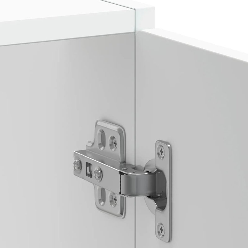 Base de meuble-lavabo vidaXL en bois d'ingénierie 23,6 po x 18,1 po x 32,1 po, Blanc