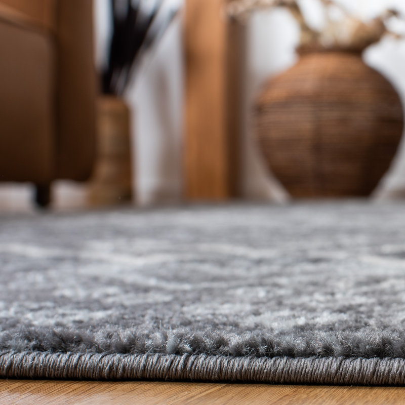Aird Performance Southwestern Rug, Rectangle 8' x 10', Dark Gray/Ivory