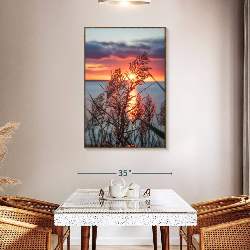Exhilarated Potential, Floating Frame Walnut, 31" x 46"