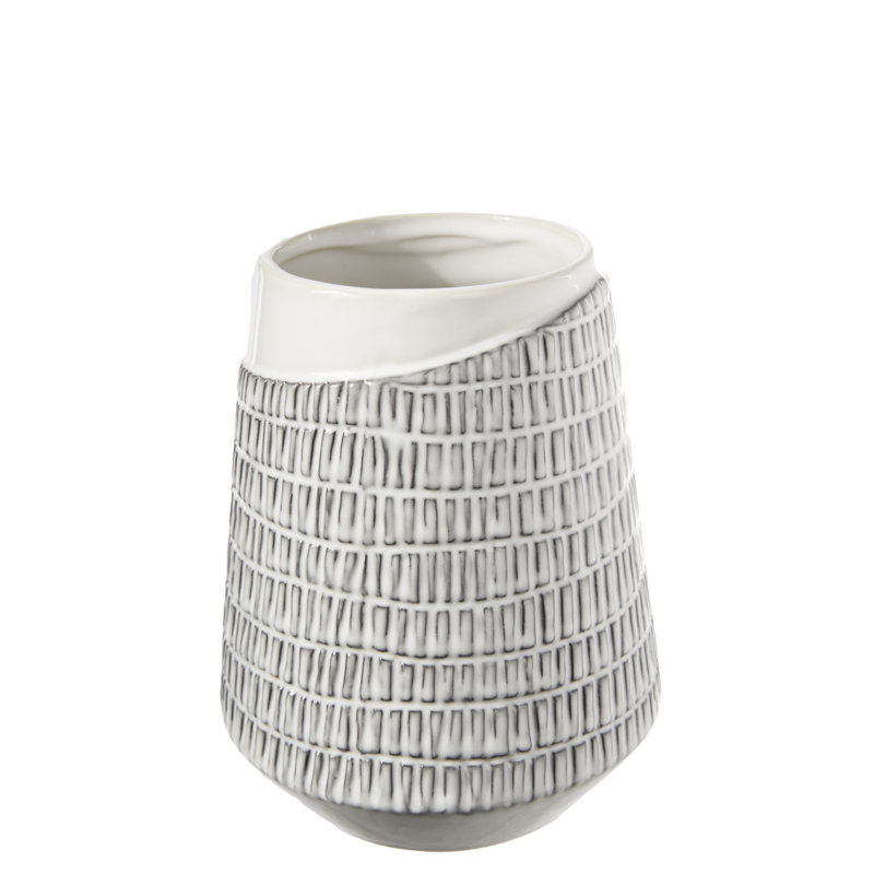 Vase de table Wilbur, H 7,25 po x l 5,5 po x P 5,5 po