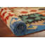 Tapis réversible en laine Kilim 7 x 9