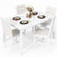 Ensemble de table de salle à manger moderne pour 4 personnes-604573161-604036974