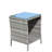 Outdoor patio Furniture 1 Coffee Table with clear tempered glass -1879693448-1890828134