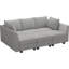 Canapé-lit modulaire convertible Aurora Chenille-106913435-106913481