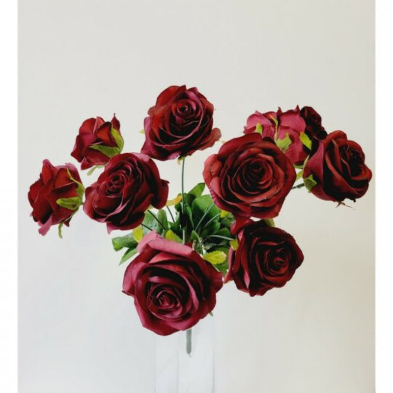Fleurs de rosier artificielles, Bourgogne
