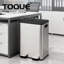 ABS Plastic,410 Stainless Steel,PP Step On Kitchen Trash Can - 60L
