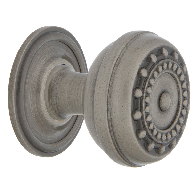 Meadows 1 3/8" Diameter Round Knob, Antique Pewter