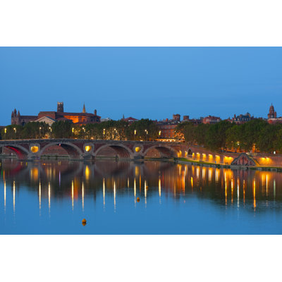 Toulouse At Night by SergiyN - Wrapped Canvas Print