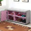 Rangement pour chaussures 18 "dans un grand compartiment de ton argent et gris, Creative