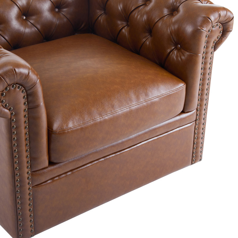 Fauteuil club pivotant Chesterfield