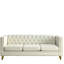 Combinaison de velours beige 3 + 2 pour la vie moderne - Livraison rapide en entrepôt ravissante de