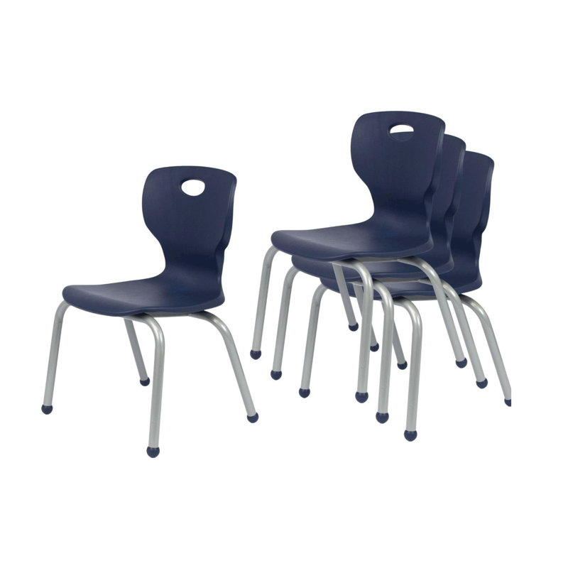 Chaise empilable School School, Bleu