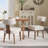 Mid Century Upholstered Dining Chairs Side Chairs Farmhouse Dining Chair with Wood Legs-1910603100