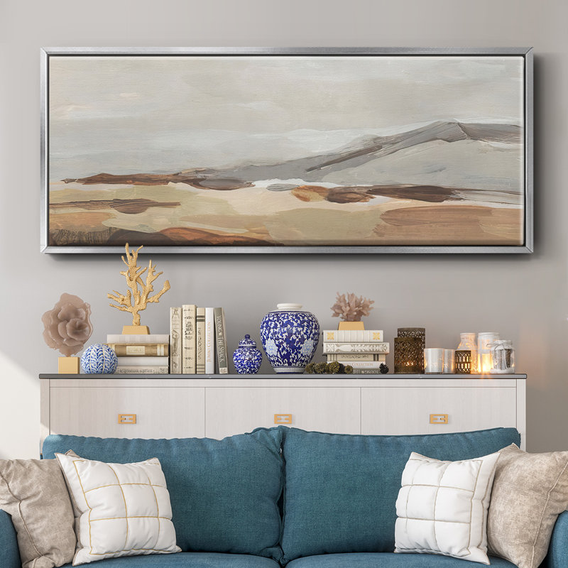 Dusky Mountain I- Framed Canvas