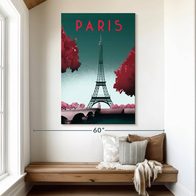 Nicci Visit Paris I, 51" H x 34" W