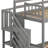 Solid Wood Twin Over Twin Low Bunk Bed With Slide And Storage Staircase-443324545