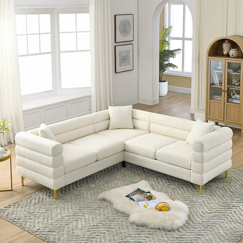 Canapé modulaire Dupriest, Ourson blanc