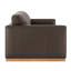 Canapé en cuir véritable 87 po Bobbi-135961620