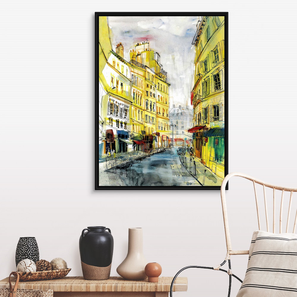 " Paris Street " by Eleanor Doughty Painting Print Red Barrel Studio® 