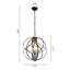 Lustre géométrique unique en fer forgé à 4 lumières Avers (17,3 po)-2116363325-1884686020