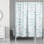 Rideau de douche simple à imprimé animal Leeann-1616183889