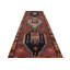 Tapis de couloir en laine noué à la main de conception unique noué à la main 1960 5 pi 5 po x 14 pi 7 po Tapis décoratif brun/noir