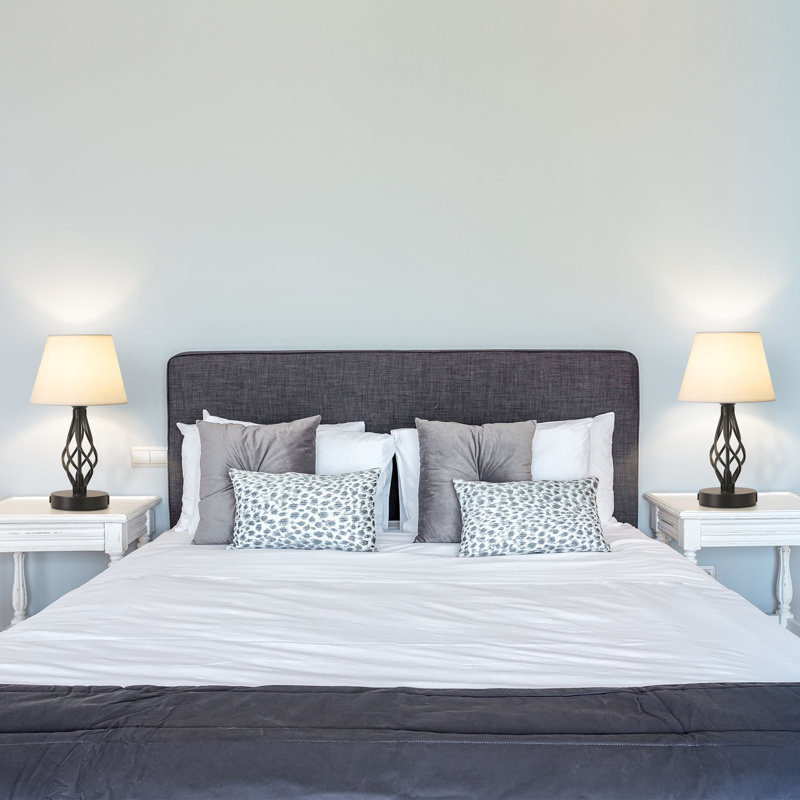 Ensemble de lampes de table 16 po noires, Blanc